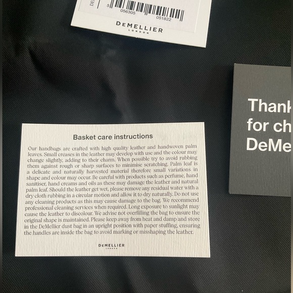 Demellier. REDUCED.Santorini Handbag.Straw and Leather.Shoulder Satchel TAGS - Picture 8 of 8